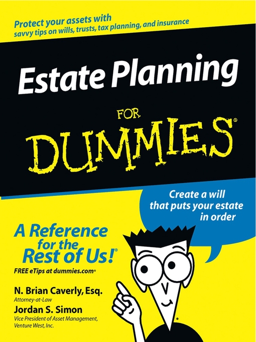 Title details for Estate Planning For Dummies by N. Brian Caverly - Available